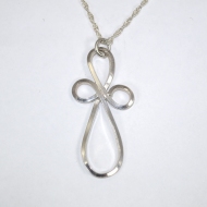 Silver wire cross